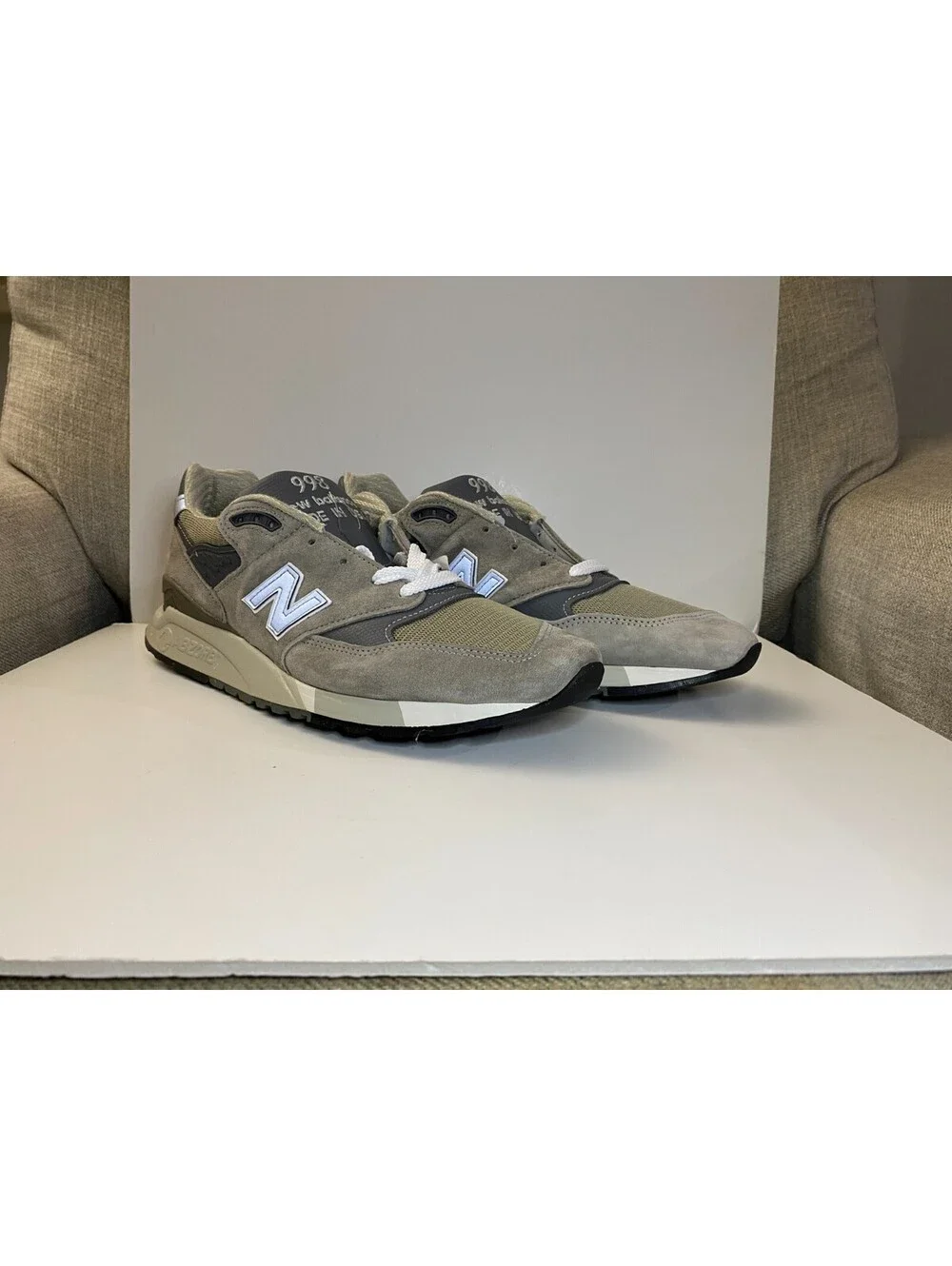 New Balance 998 U998GR Mens Sneaker 11 D Core Gray Silver Mesh Comfort Shoes